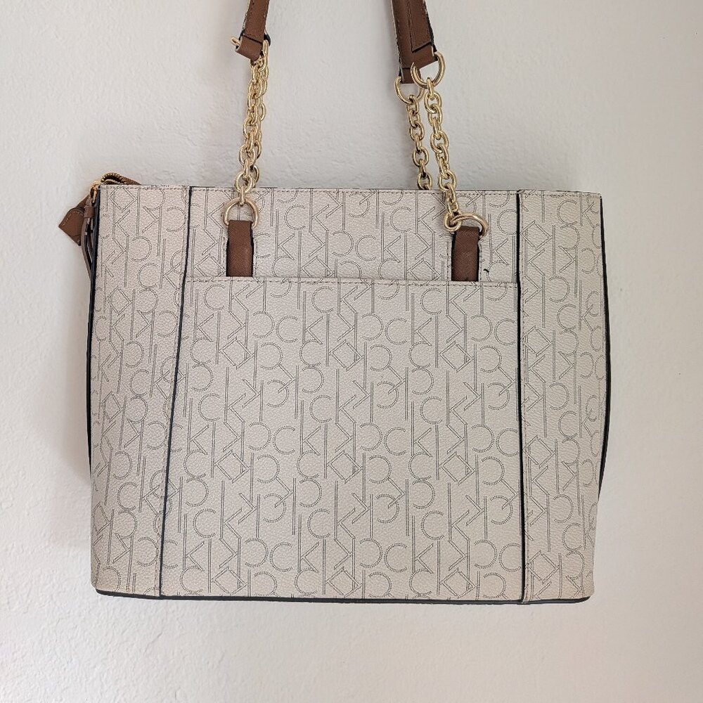 Calvin Klein Monogram Logo Tote - Picture 2 of 6